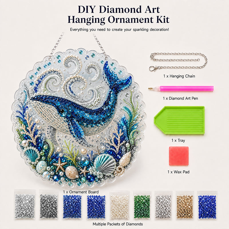 🌊✨ Ocean Theme Pearl Art DIY Kit – Relaxing Craft for Stunning Coastal Artwork