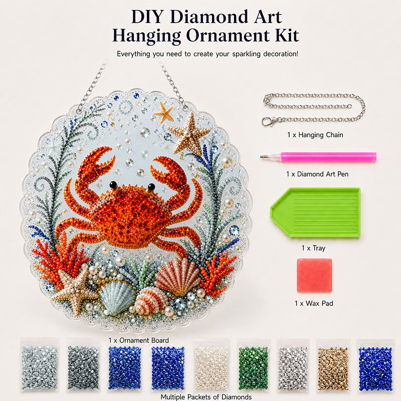 🌊✨ Ocean Theme Pearl Art DIY Kit – Relaxing Craft for Stunning Coastal Artwork