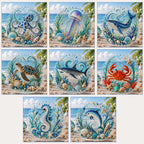 🌊✨ Ocean Theme Pearl Art DIY Kit – Relaxing Craft for Stunning Coastal Artwork