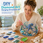 🌊✨ Ocean Theme Pearl Art DIY Kit – Relaxing Craft for Stunning Coastal Artwork