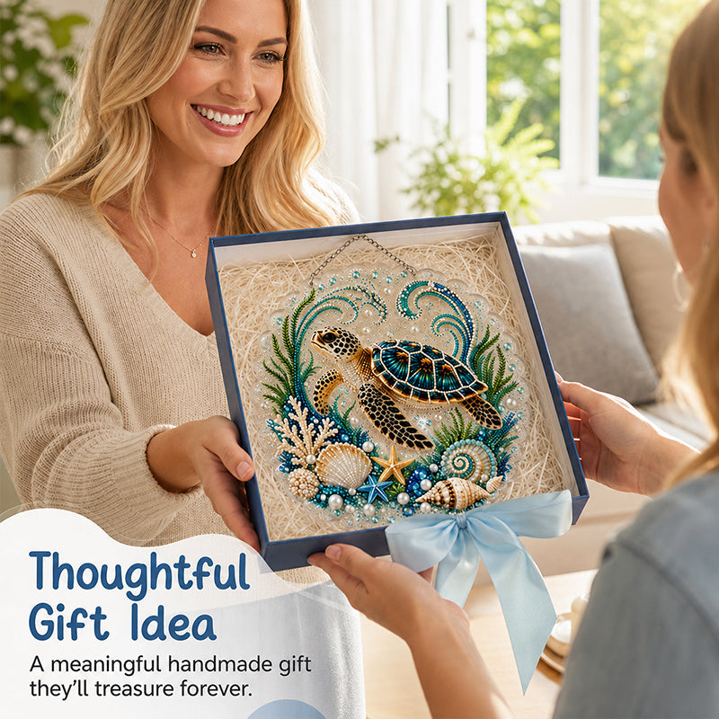 🌊✨ Ocean Theme Pearl Art DIY Kit – Relaxing Craft for Stunning Coastal Artwork