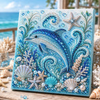 🌊✨ Ocean Theme Pearl Art DIY Kit – Relaxing DIY Craft to Create Stunning Coastal Artwork