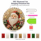 🎄Christmas in July DIY Diamond Art Hanging Ornament – Handmade Sparkling Christmas Keepsake