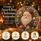 🎄Christmas in July DIY Diamond Art Hanging Ornament – Handmade Sparkling Christmas Keepsake